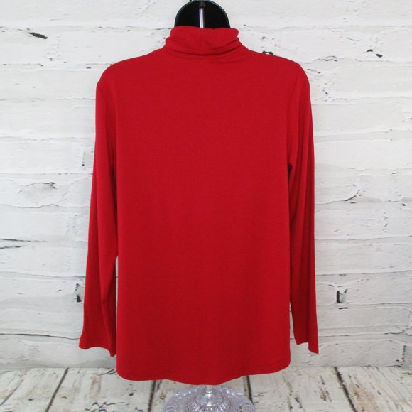 JM Collection Petite Classic Turtleneck Top - Picture 4 of 7